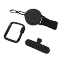 Anti-Theft Retractable Phone Lanyard Tether Cellphone Tab Strap with Carabiner Anti-Drop Harness for Hiking Cycling Climbing