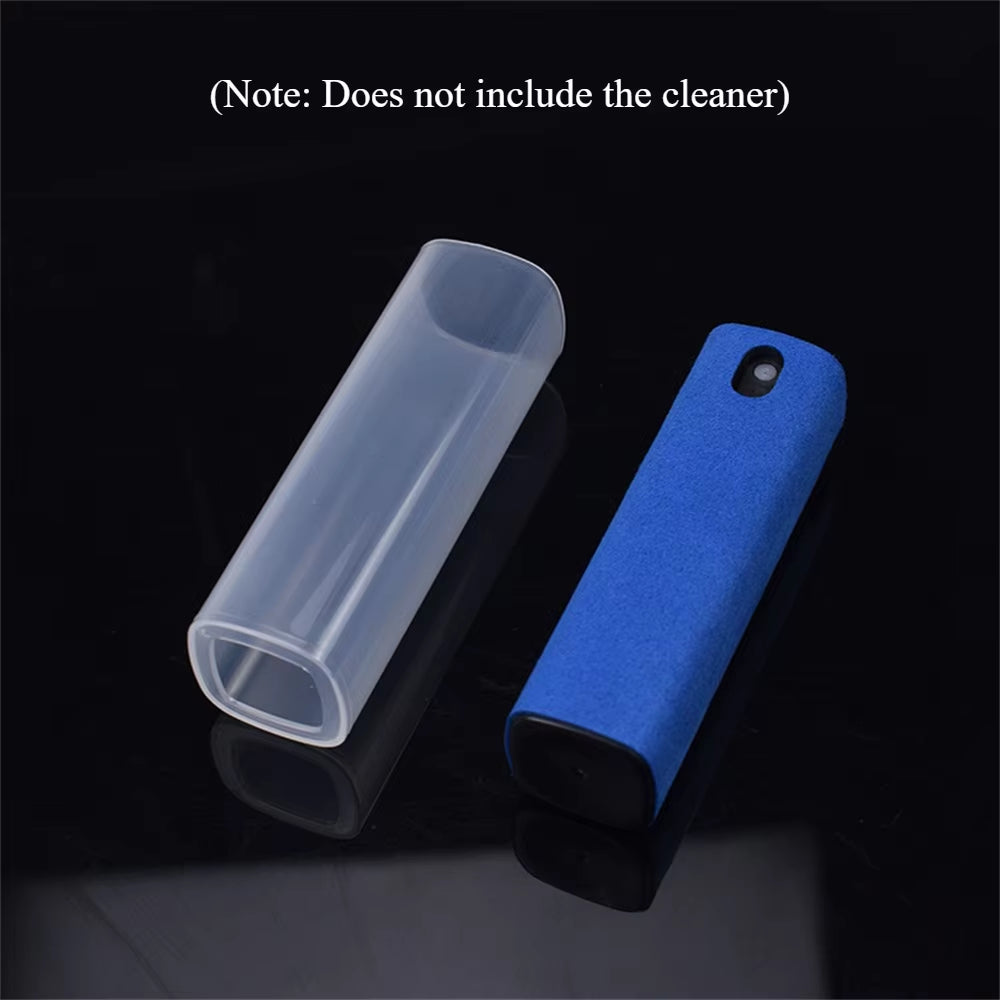 2 in 1 Phone Screen Cleaner Spray Computer Screen Dust Removal Microfiber Cloth Set Cleaning Artifact without Cleaning Liquid
