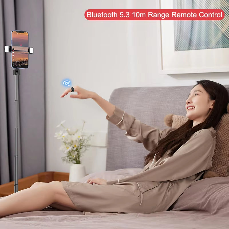 2025 Bluetooth Tiktok Remote Control Ring Gadget Flipping Selfie Fingertip Controller Give Likes 4 Buttons 10M for Iphone Xiaomi
