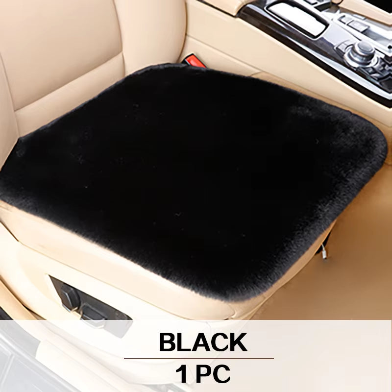 Plush Seat Cover Cushion for Chevrolet Citroen Infiniti HAVAL Peugeot Winter Warm Plush Seat Protector Interior Accessories