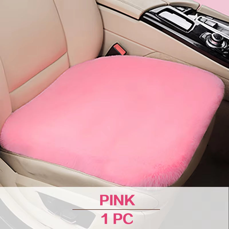 Plush Seat Cover Cushion for Chevrolet Citroen Infiniti HAVAL Peugeot Winter Warm Plush Seat Protector Interior Accessories