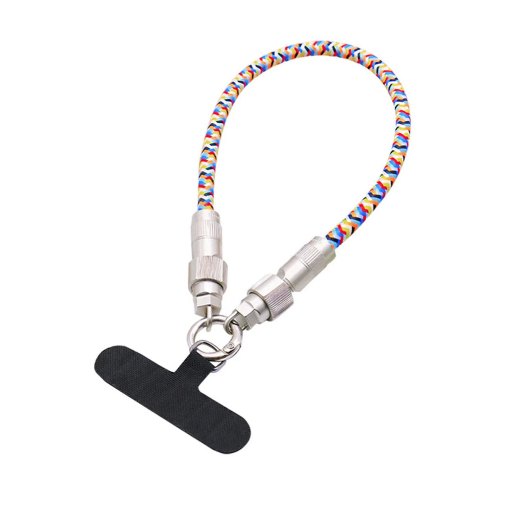 2 in 1 Fashionable Mobile Phone Lanyard PD 60W C to C Charging Cable Zinc Alloy Lock More Convenient and Safer for Mobile Iphone