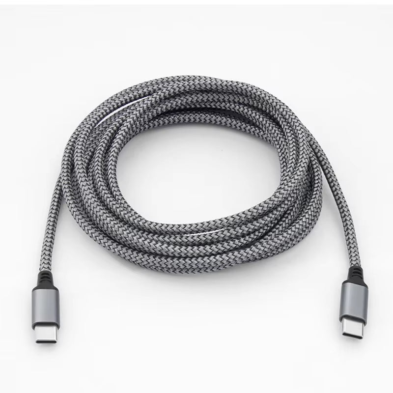 Type C to Type C 60W Fast Charger Cable 1M 2M 3M 5M 8M PD Extension Data Cable for Iphone 15 Macbook Xiaomi Samsung Camera