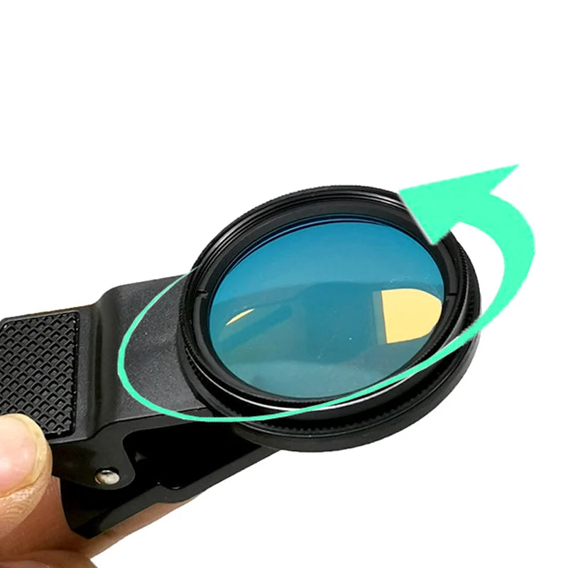 52Mm 4 in 1 Set Aquarium Lens Fish Tank Phone Yellow Filter for Reduce Yellow Light Coral Reef Aquarium Photography for Iphone