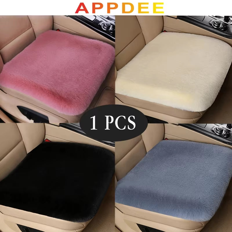 Plush Seat Cover Cushion for Chevrolet Citroen Infiniti HAVAL Peugeot Winter Warm Plush Seat Protector Interior Accessories