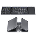 Foldable Keyboard Russian with Touchpad Portable Mini Bluetooth Wireless Folding Keyboard for Mac Ios Android Windows PC Tablet